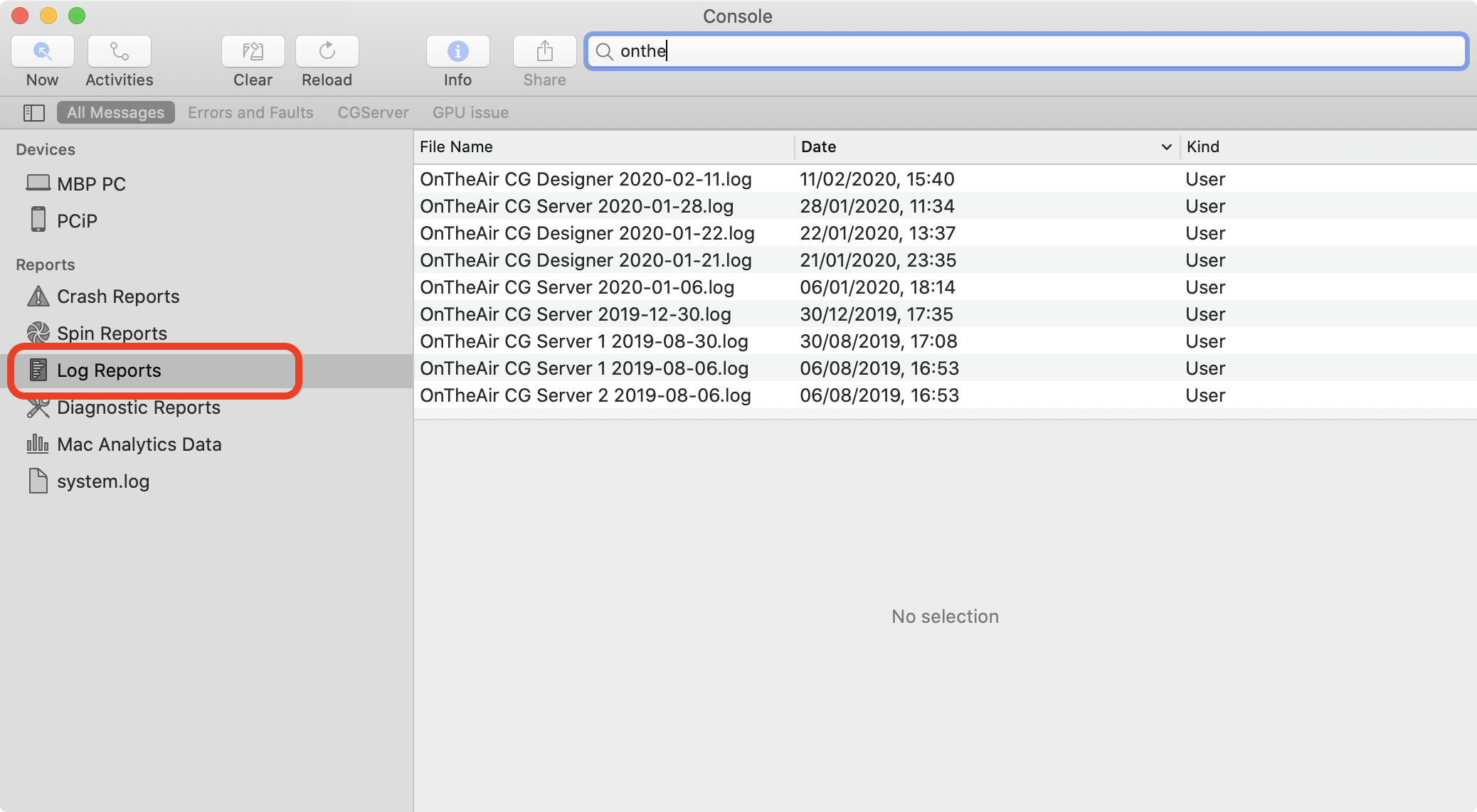 macOS_Console_LogReports.png