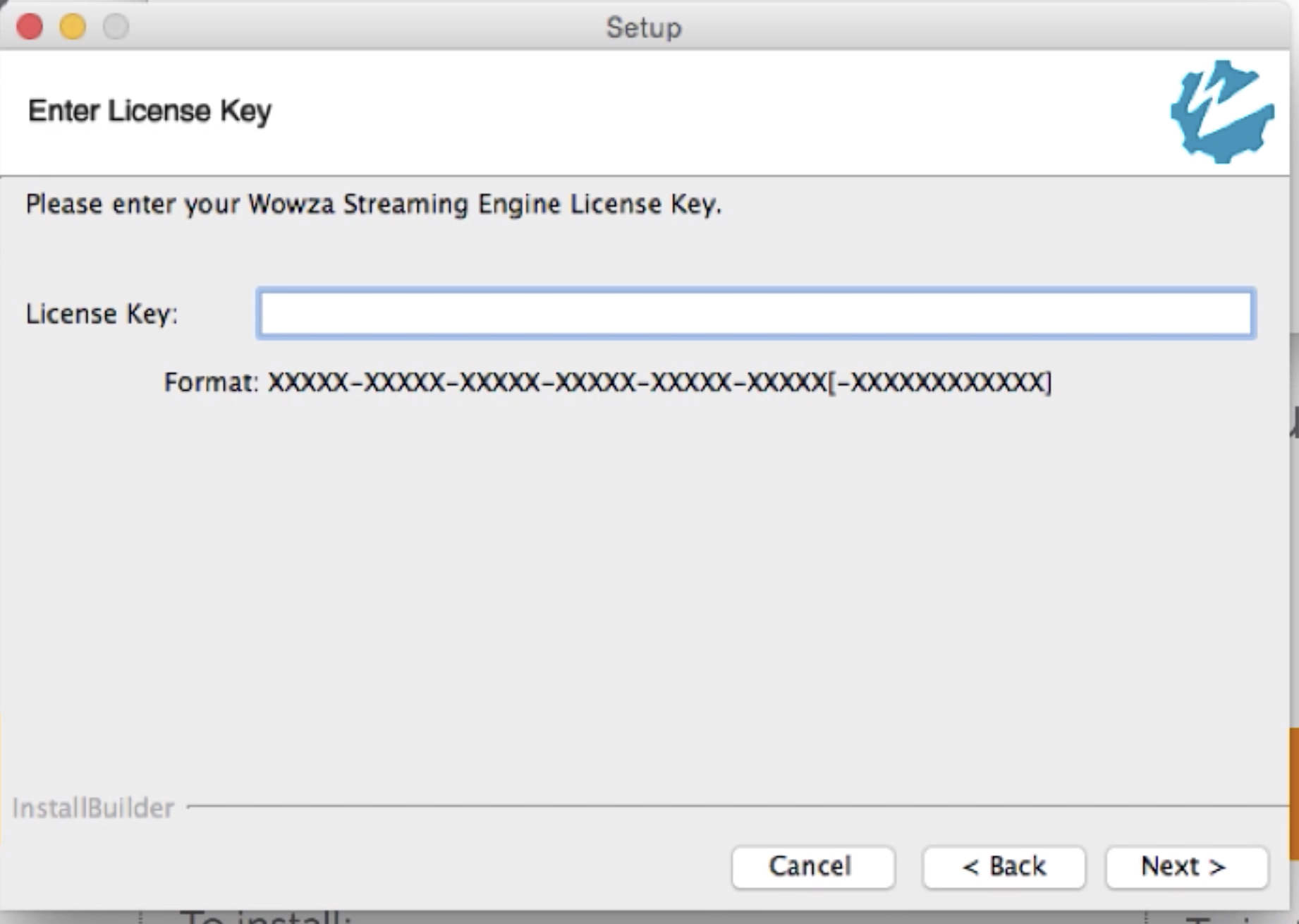 wowza streaming engine key