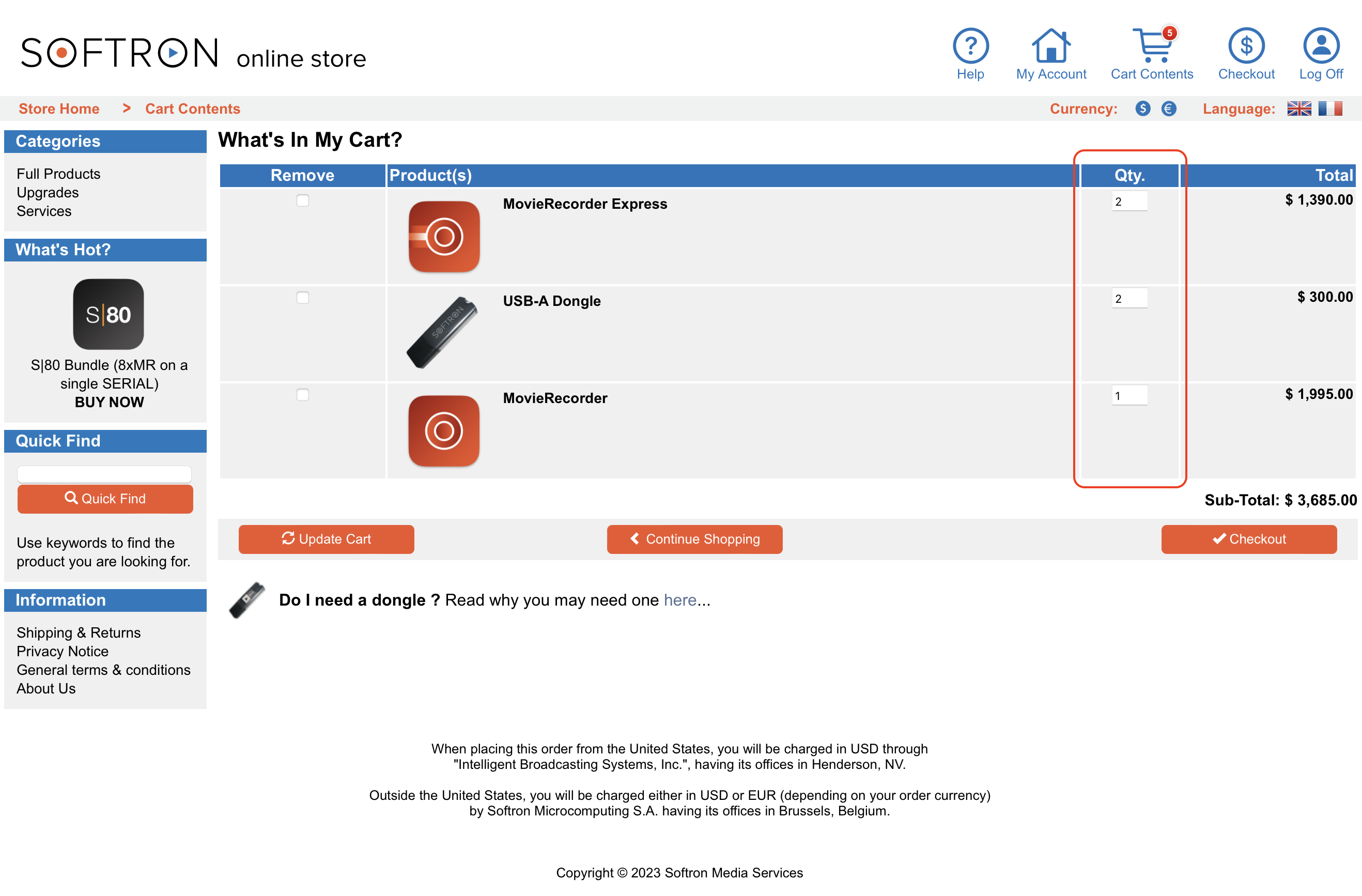 HOW TO: Order from the online store – Softron Support Desk